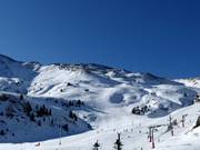 Vista sui pendii freeride al Gallinero