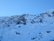 Vista sulle aree freeride estreme al Savin Kuk