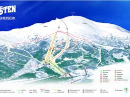 Mappa delle piste Tusten - Molde