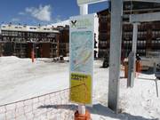 Piccola mappa delle piste alla seggiovia