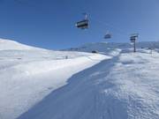 Halfpipe naturale sotto la seggiovia Wali-Piz Sezner