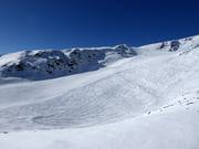 Pendii di neve fresca tra le piste