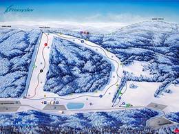 Mappa delle piste Přemyslov - Jelení