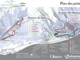 Mappa delle piste Col d'Ornon
