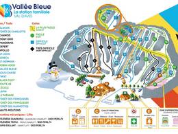 Mappa delle piste Vallée Bleue