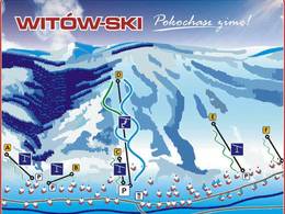 Mappa delle piste Witów