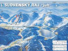 Mappa delle piste Biele Vody/Dedinky (Mlynky)