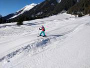 Pista ondulata nell'area sciistica Mathon