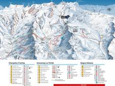 Mappa delle piste Alagna Valsesia/Gressoney-La-Trinité/Champoluc/Frachey (Monterosa Ski)