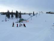 Vista sulle piste presso la seggiovia Wish Bone Quad