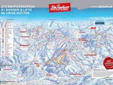 Mappa delle piste SkiWelt Wilder Kaiser-Brixental