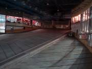 Vista all'interno della ski hall senza neve