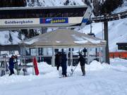 Schirmbar Goldbergstub'n alla stazione a valle