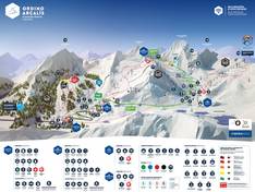 Mappa delle piste Ordino Arcalís