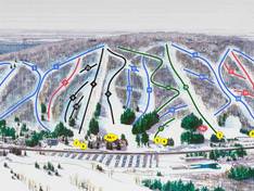 Mappa delle piste Peek'n Peak