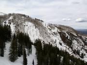 Vista sulle piste estremamente difficili