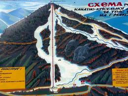 Mappa delle piste Makovytsia - Mizhgirya