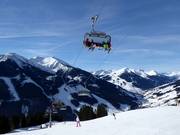 Panorama 6er Kohlmais - 6pers.| Seggiovia ad alta velocità (ad agganc. autom.) con cupola di prot. e riscald. sedile