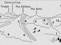 Mappa delle piste Lagunillas