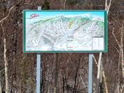 Mappa delle piste nel comprensorio sciistico