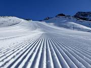 La preparazione delle piste al Klausberg è ottimale.