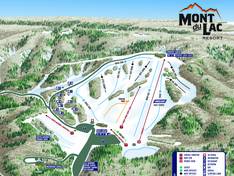 Mappa delle piste Mont du Lac