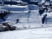Grande area principianti alla stazione a valle di Brigels (Arena della scuola di sport sulla neve)