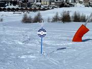 Segnaletica delle piste a Sestrière