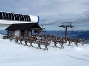 Stazione della seggiovia esaposto