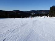 Ottima preparazione delle piste nell’area sciistica di Spindlermühle