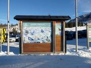 Mappa delle piste presso la cassa centrale