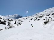 Pista Markudjik 3 con vista sul Musala (2.925 m)