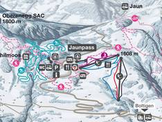 Mappa delle piste Jaunpass - Boltigen