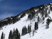 Terreno ripido a partire dall’High Traverse