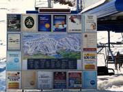 Mappa delle piste alla stazione a valle