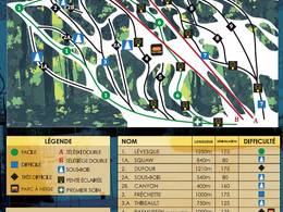 Mappa delle piste Mont Bélu