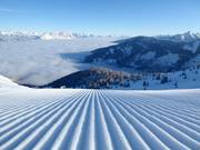 Pista perfettamente preparata nell’area sciistica Galsterberg