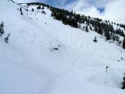 Le piste difficili confluiscono nella North Run