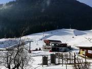 Vista sulle piste dell'Hocheck