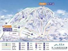 Mappa delle piste Tianding Mountain