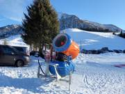 Cannone da neve ad alte prestazioni sulla Postalm