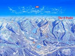 Mappa delle piste Mike Wiegele - Blue River