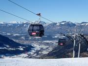 10er Gondelbahn Salvistabahn - 10pers.| Telecabina con riscald.sed. (monofune, agganc.autom.)