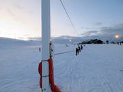 Sciovia con pista facile