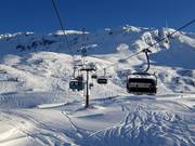 St. Christophbahn - 4pers.| Seggiovia ad alta velocità (ad agganciamento automatico) con cupole di protezione