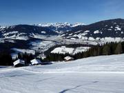 Vista su Altenmarkt (circa 2 km dal centro all’area sciistica)