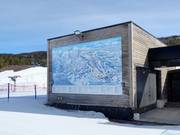 Mappa delle piste alla stazione a valle
