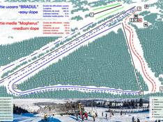 Mappa delle piste Toplița
