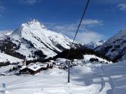 Vista sul paese di Warth