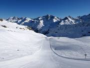 Pista nera Schmugglerpiste presso la Weißseejochbahn